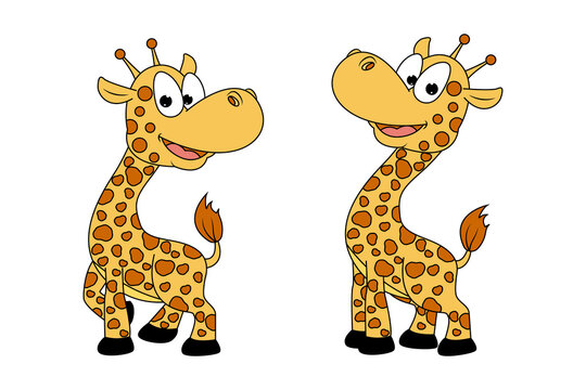 cute giraffe animal cartoon