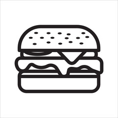 hamburger icon vector design template