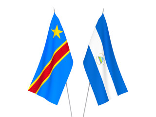 Democratic Republic of the Congo and Nicaragua flags