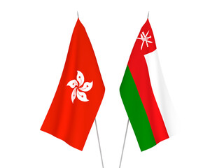 Hong Kong and Sultanate of Oman flags