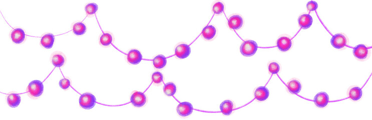 Seasonal holiday illuminated lighting garland Christmas New Year festival banner