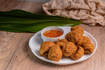 Crispy Fish Balls with Sweet and Spicy Dipping Sauce