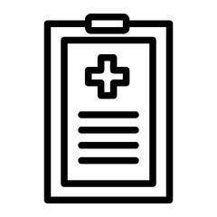 medical history line icon