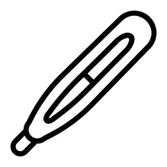 thermometer line icon