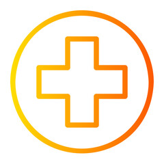 cross gradient icon