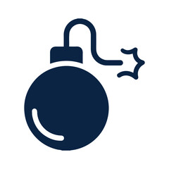 Bomb explosion or military weapon icon