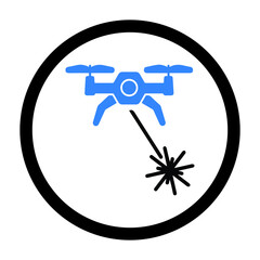 Copter drone or quad copter icon