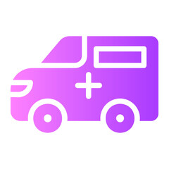 ambulance gradient icon