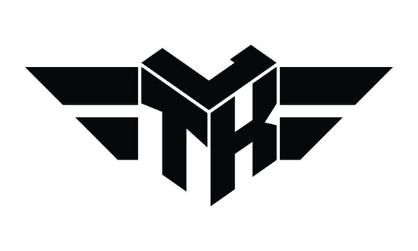 LTK three letter gaming logo in polygon cube shape logo design vector template. wordmark logo | emblem logo | monogram logo | initial letter logo | sports logo | minimalist logo | typography logo |