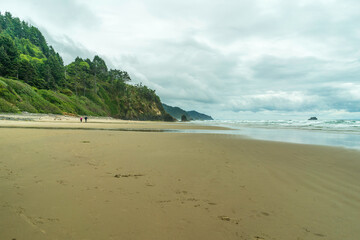 Hug Point State Recreation Site Park, Northern Oregon Coast on Highway 101	