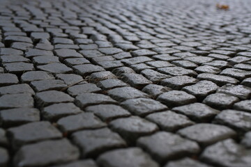 old city street lined with stone cobblestones