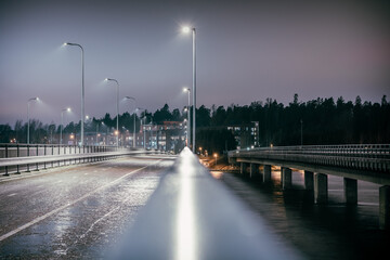 bridge at night