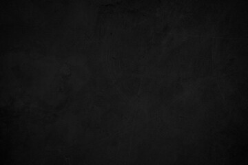 Close up retro plain dark black cement & concrete wall background texture for show or advertise or promote product and content on display.
