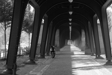 Subway elevated viaduct