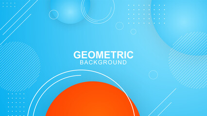 Blue gradient circle background