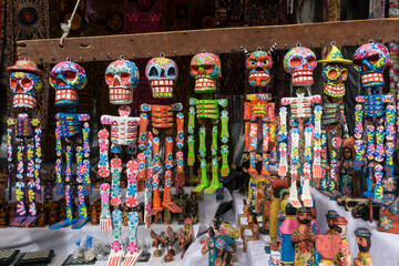 calaveritas, mercado del centro historico, Chichicastenango ,municipio del departamento de El Quiché, Guatemala, Central America