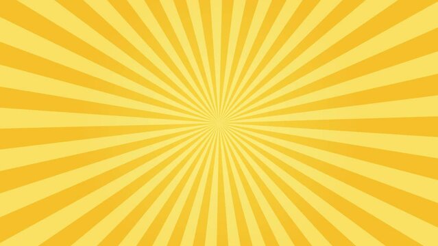comic style background pop rays. Sun rays rotating for comic, magzine, posts and more. animated. 4K