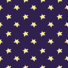 seamless pattern with  stars,  starry night