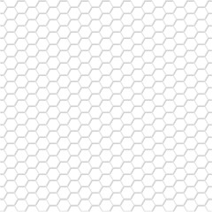 White hexagon pattern. Abstract technology vector template