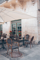 Cozy cafe in the city of Lviv