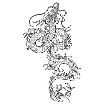 Asian Dragon Tattoo Art