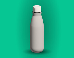 white plastic bottle of shampoo