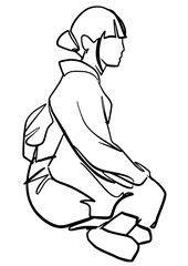 Japanese Girl, Kimono