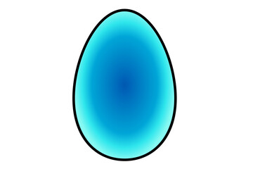 blue egg with a background