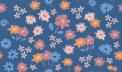 Floral background for textile, swimsuit, wallpaper, pattern covers, surface, gift wrap.

