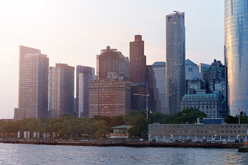 Naklejka premium New York city skyline. USA