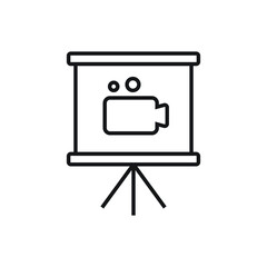 Video presentation icon design. vector illustration