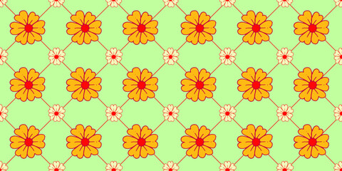 Abstract seamless floral pattern for textile and wallpapers