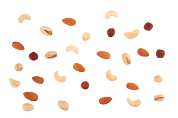 Nuts on white