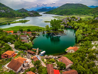 Karuc village near lake Skadar in Montenegro