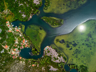 Karuc village near lake Skadar in Montenegro