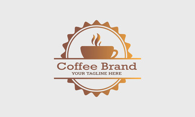 Coffee brand coffee shop logo template vector illustration sweet coffee logo 