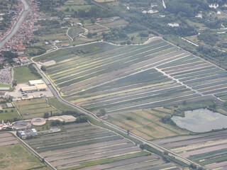 vue a&eacute;rienne marais Saint Omer