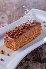 A piece of honey cake