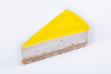 A slice of cheese casserole