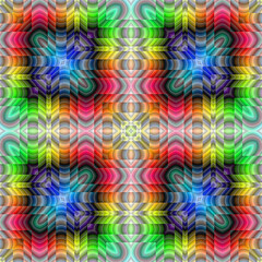 3d effect - abstract colorful kaleidoscopic color pattern 