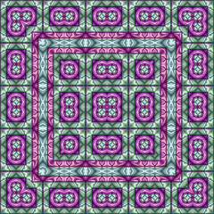 3d effect - abstract geometric color gradient pattern