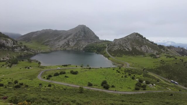 Lake Enol in Lakes of Covadonga