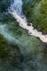kaieteur falls in guyana amazon jungle in south america - obrazy, fototapety, plakaty