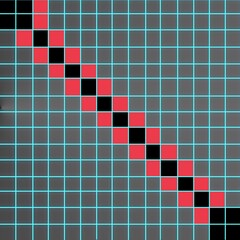 red black square grid line background