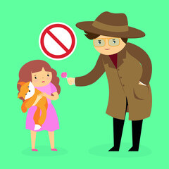 don't take anything from a stranger