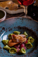 Fried tapaka chicken leg