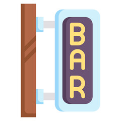 BARSIGN flat icon,linear,outline,graphic,illustration