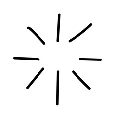 Hand Drawn Star Sign. Vector illustration