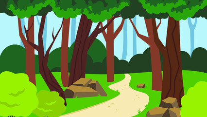 Fototapeta premium landscape with trees