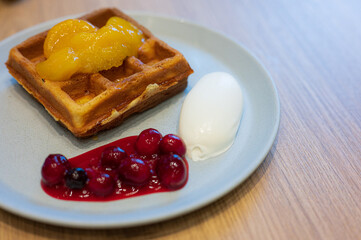 スイーツワッフル